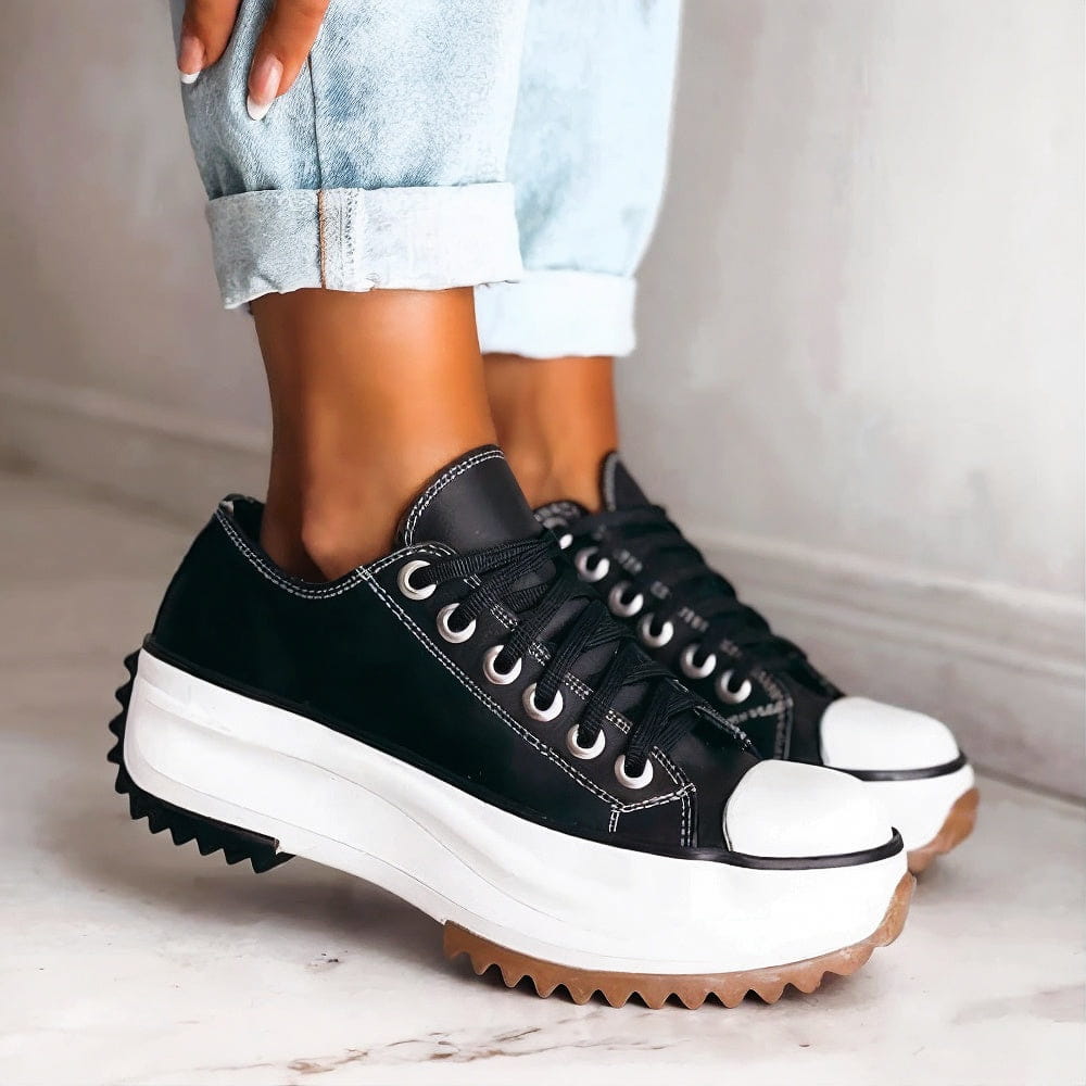 Anna | Leder Plateau Sneakers