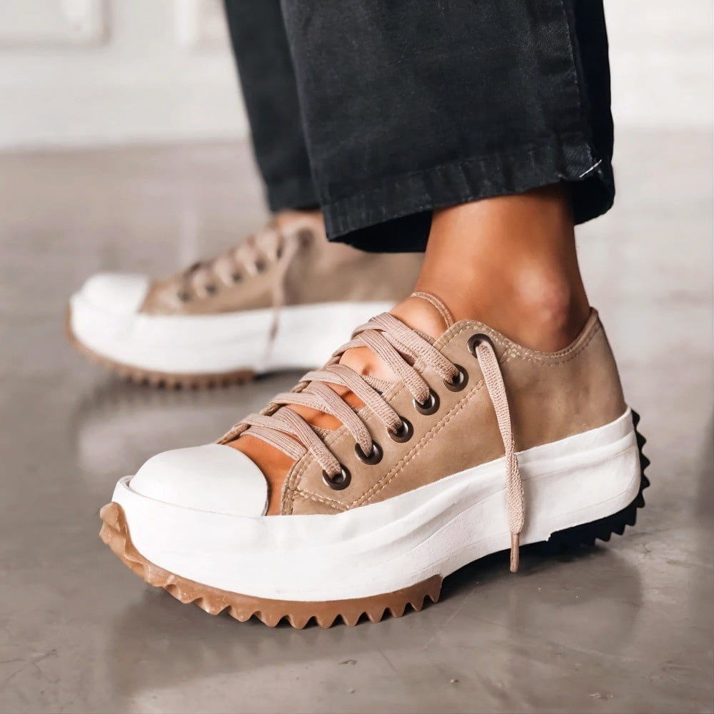 Anna | Leder Plateau Sneakers