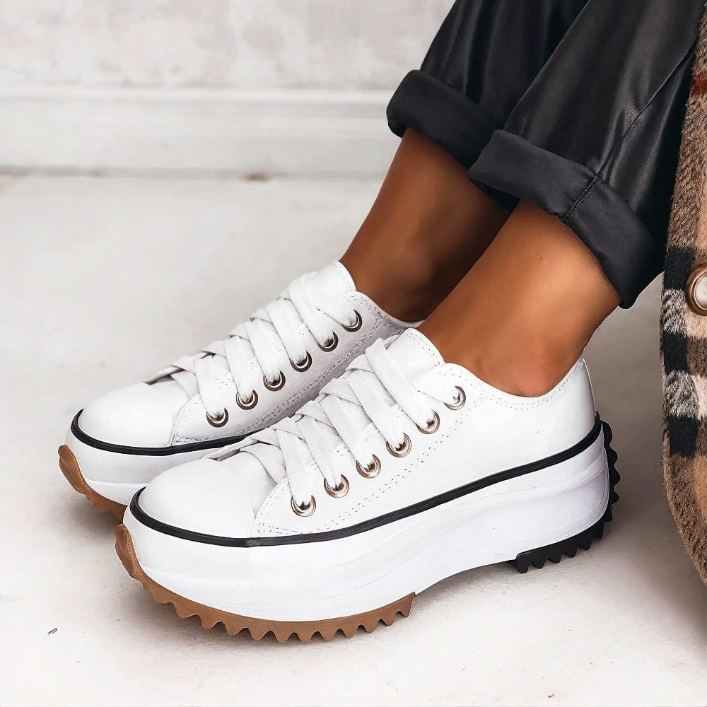 Anna | Leder Plateau Sneakers