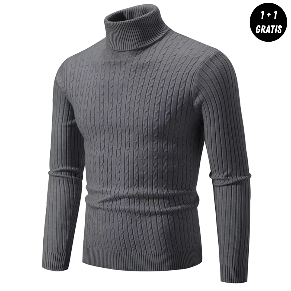 Enzo | Warmer Strickpullover mit Rollkragen (1+1 GRATIS)