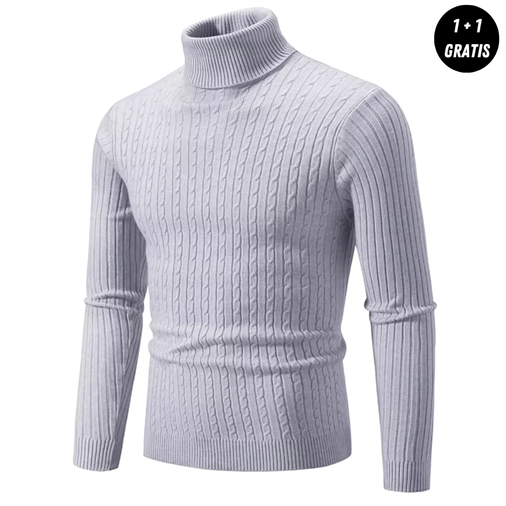 Enzo | Warmer Strickpullover mit Rollkragen (1+1 GRATIS)