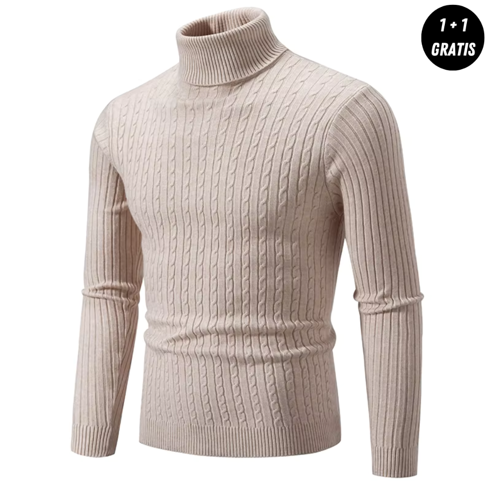 Enzo | Warmer Strickpullover mit Rollkragen (1+1 GRATIS)