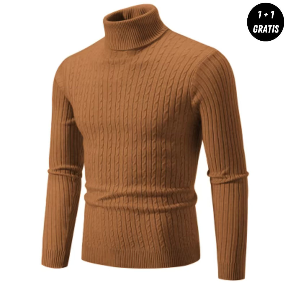 Enzo | Warmer Strickpullover mit Rollkragen (1+1 GRATIS)